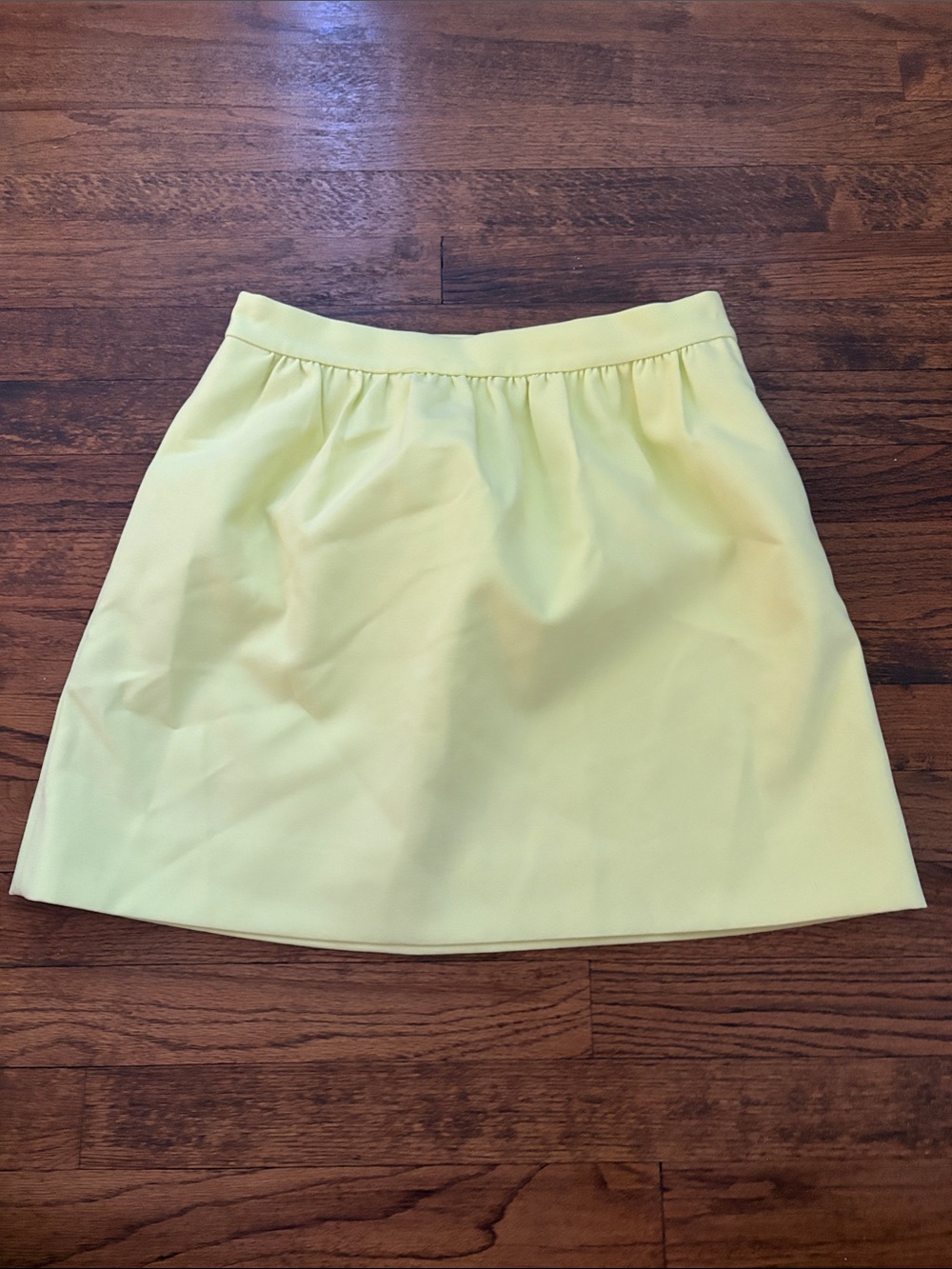 J. Crew Pale Yellow A-Line Skirt